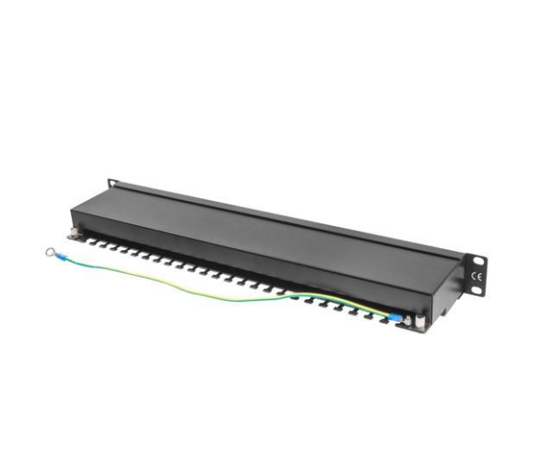 Lanberg Patchpanel 24p 19" 1U FTP 5e półka (czarna) - 457248 - zdjęcie 5